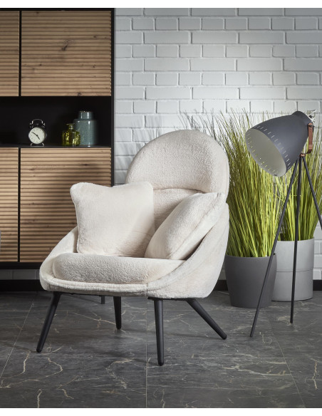 MERRY fotel wypoczynkowy, kremowy