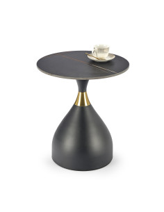 SCALITA ława czarny marmur / czarny/ złoty