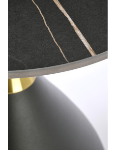 SCALITA ława czarny marmur / czarny/ złoty 2