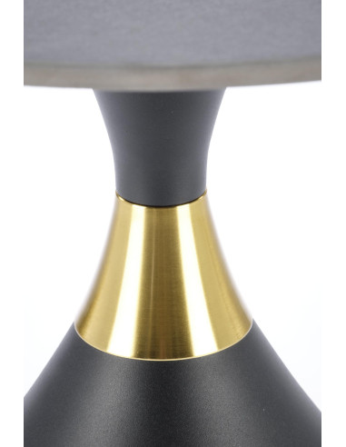 SCALITA Ława Okrągła Fi50cm Ceramika Czarny Marmur/Złote Akcenty - Subtelna