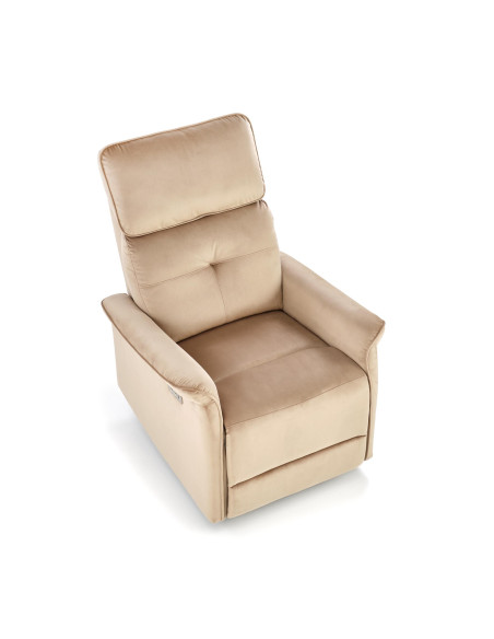 SEMIR Fotel Rozkładany Elektrycznie Beżowy z USB - Komfort i Innowacja