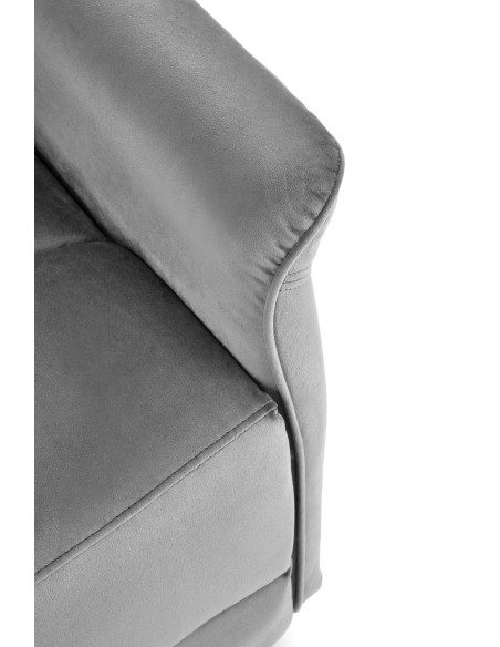 SEMIR Fotel Rozkładany Elektrycznie Popielaty z USB - Komfort i Innowacja