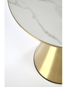TRIBECA ława biały marmur / złoty 2