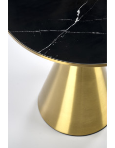 TRIBECA ława czarny marmur / złoty 2