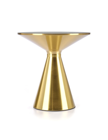 TRIBECA ława czarny marmur / złoty