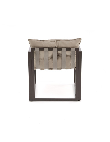 SHARK Zestaw Ogrodowy, Sofa + 2 Fotele + Ława Szklana - Nowoczesność i Styl