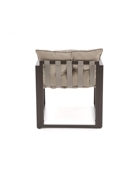 SHARK Zestaw Ogrodowy, Sofa + 2 Fotele + Ława Szklana - Nowoczesność i Styl