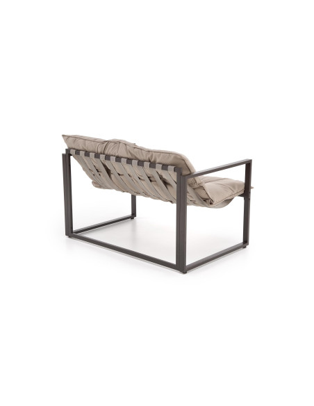 SHARK Zestaw Ogrodowy, Sofa + 2 Fotele + Ława Szklana - Nowoczesność i Styl