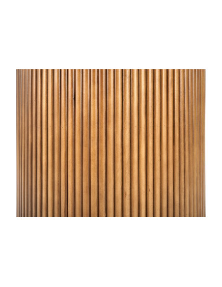 BRUNO Stół Okrągły fi120/76 cm Biały Marmur/Orzechowy - Klasyka i Elegancja