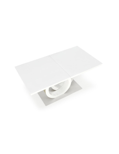 GALARDO Stół Rozkładany 160-200cm Biały/Złoty - Luksus i Geometryczne Nogi