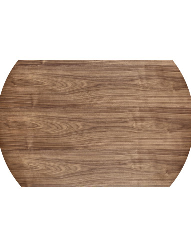 HENDERSON Stół Okrągły Fi136cm Orzechowy ze Stożkową Podstawą - Gustowny