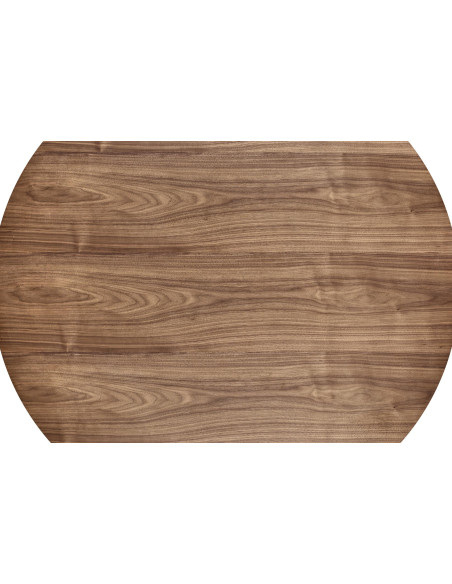 HENDERSON Stół Okrągły Fi136cm Orzechowy ze Stożkową Podstawą - Gustowny