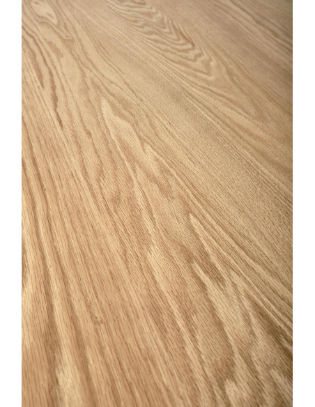 LOPEZ Stół Okrągły Fi120cm z Walcową Ryflowaną Podstawą Kolor Dąb Naturalny