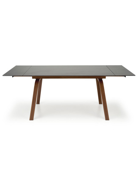 LOZANO Stół Rozkładany 140-200cm Spiek Czarny Marmur/Orzechowy - Elegancki