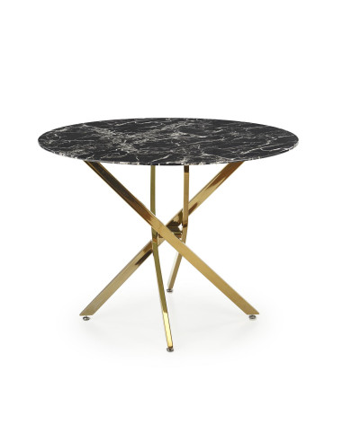 RAYMOND 2 stół, blat - czarny marmur, nogi - złoty (2p 1szt)