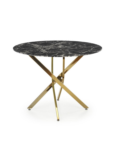 RAYMOND 2 stół, blat - czarny marmur, nogi - złoty (2p 1szt)