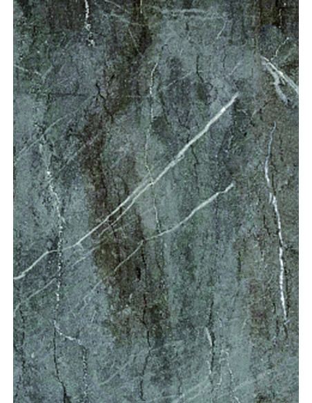 TAMARA_240 Zestaw Kuchenny 240cm Popielaty Marmur/Czarny, Carbon Wood