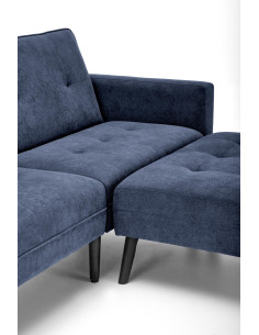 CORNELIUS sofa rozkładana z funkcją narożnika niebieska 2