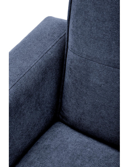 CORNELIUS sofa rozkładana z funkcją narożnika niebieska