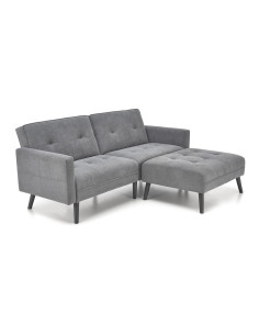 CORNELIUS sofa rozkładana z funkcją narożnika popiel