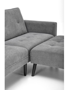 CORNELIUS sofa rozkładana z funkcją narożnika popiel 2