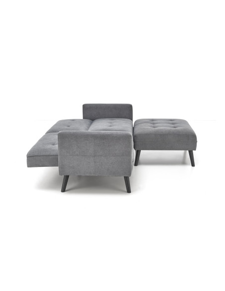 CORNELIUS sofa rozkładana z funkcją narożnika popiel