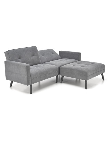 CORNELIUS sofa rozkładana z funkcją narożnika popiel