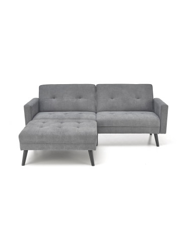 CORNELIUS sofa rozkładana z funkcją narożnika popiel