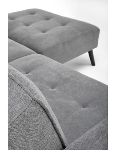 CORNELIUS sofa rozkładana z funkcją narożnika popiel