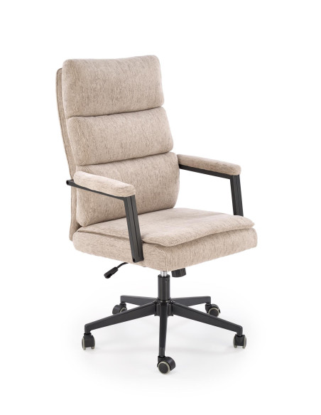 ADRIANO Fotel Obrotowy Beżowy | Ergonomiczny Design, TILT, Tkanina ODIN