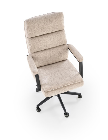 ADRIANO Fotel Obrotowy Beżowy | Ergonomiczny Design, TILT, Tkanina ODIN