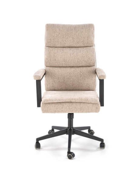 ADRIANO Fotel Obrotowy Beżowy | Ergonomiczny Design, TILT, Tkanina ODIN