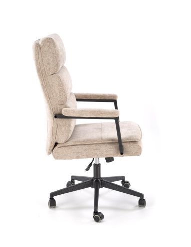 ADRIANO Fotel Obrotowy Beżowy | Ergonomiczny Design, TILT, Tkanina ODIN