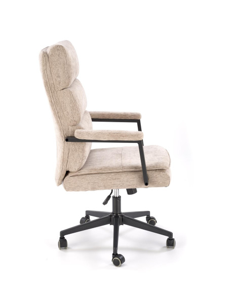 ADRIANO Fotel Obrotowy Beżowy | Ergonomiczny Design, TILT, Tkanina ODIN