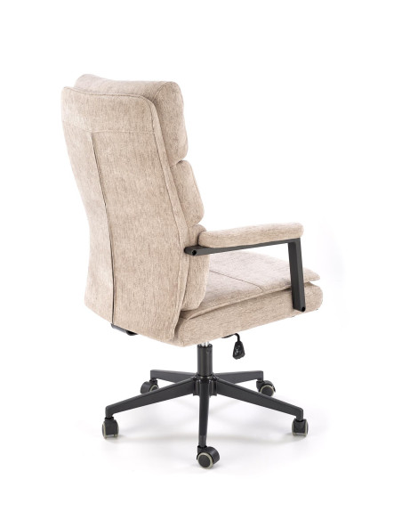 ADRIANO Fotel Obrotowy Beżowy | Ergonomiczny Design, TILT, Tkanina ODIN