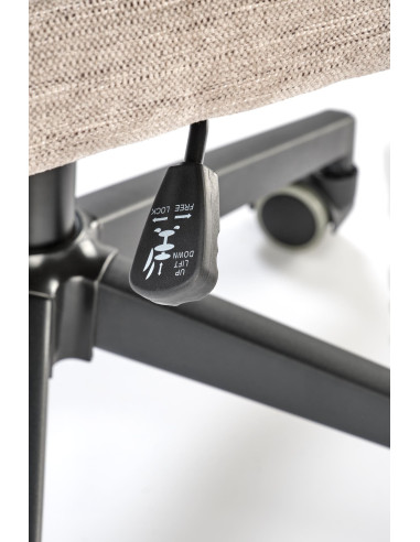 ADRIANO Fotel Obrotowy Beżowy | Ergonomiczny Design, TILT, Tkanina ODIN