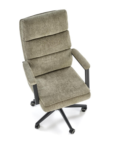 ADRIANO Fotel Obrotowy Oliwkowy | Komfortowy Design, TILT, Tkanina ODIN