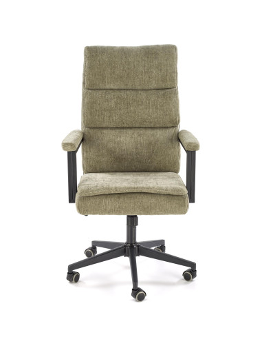 ADRIANO Fotel Obrotowy Oliwkowy | Komfortowy Design, TILT, Tkanina ODIN
