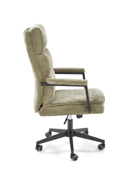 ADRIANO Fotel Obrotowy Oliwkowy | Komfortowy Design, TILT, Tkanina ODIN