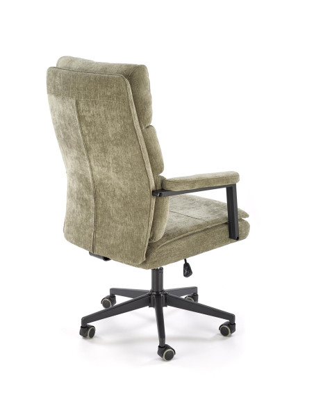 ADRIANO Fotel Obrotowy Oliwkowy | Komfortowy Design, TILT, Tkanina ODIN