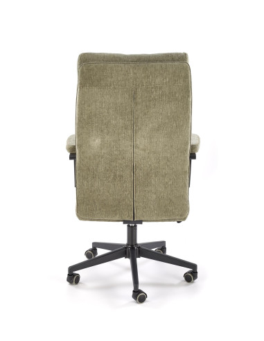 ADRIANO Fotel Obrotowy Oliwkowy | Komfortowy Design, TILT, Tkanina ODIN