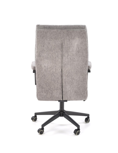 ADRIANO Fotel Obrotowy Popielaty | TILT, Tkanina ODIN, Elegancka Forma