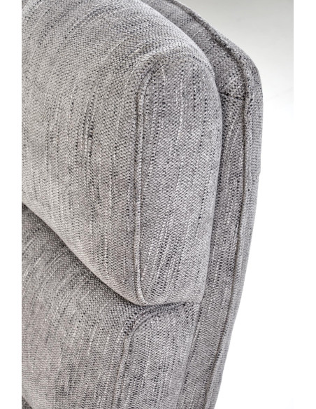 ADRIANO Fotel Obrotowy Popielaty | TILT, Tkanina ODIN, Elegancka Forma