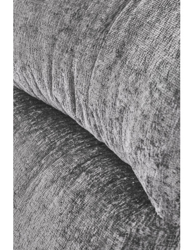 CASTRO Fotel Bujany Popielaty Nogi Stalowe na Drewnianych Płozach - Komfort