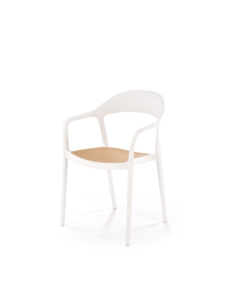 K530 krzesło biały / naturalny