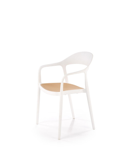 K530 krzesło biały / naturalny