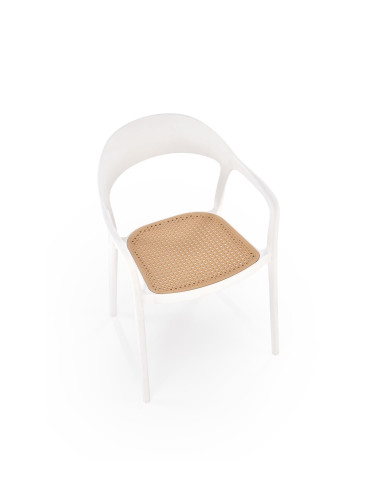 K530 krzesło biały / naturalny