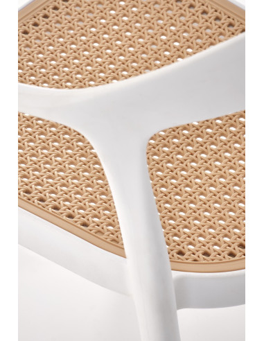 K530 krzesło biały / naturalny