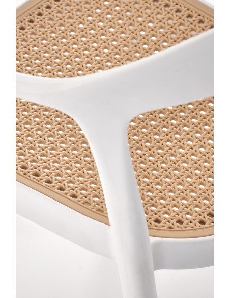 K530 krzesło biały / naturalny