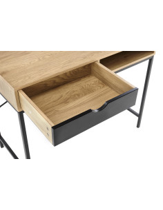 B50 biurko naturalny / czarny 2